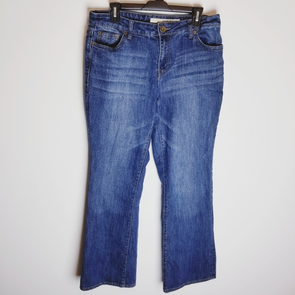 DKNY flare boot cut high rise jeans plus size 14